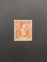 1907 Helvetia Brustbild I 10 Rp. 104 ʘ helle Farbe