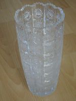BOHEMIA VINTAGE TRAUMHAFTE BLEIKRISTALLVASE, 26cm,1970-er