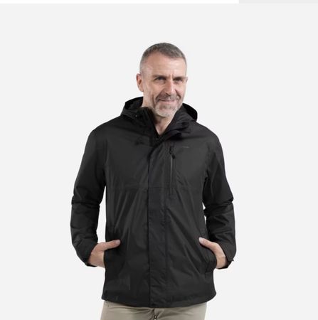 Quechua Decathlon Wasserfest Windbraker Herren Schwarz gr. M