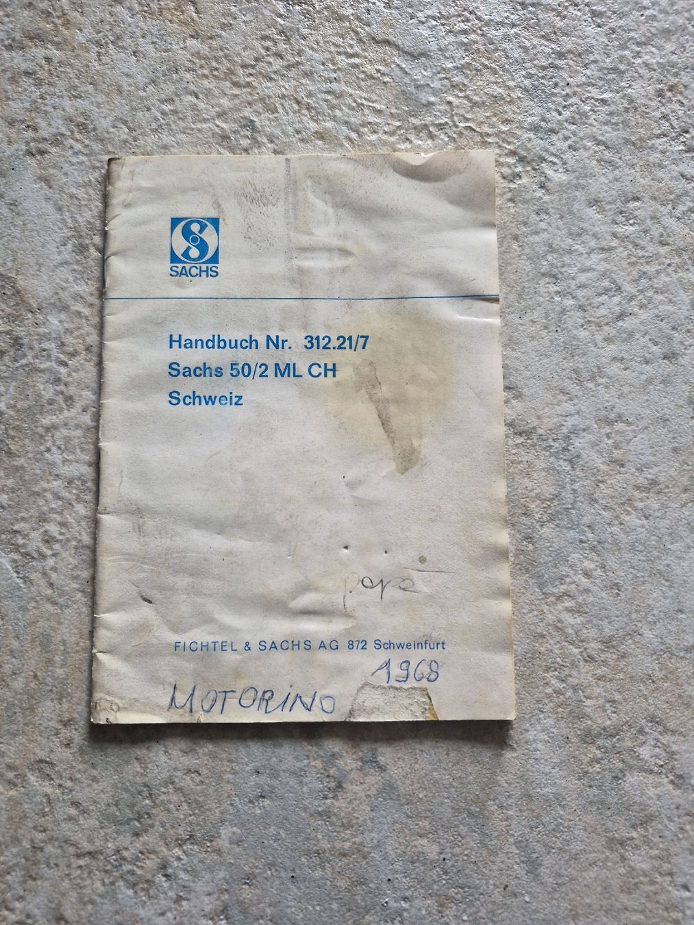 Sachs Parti ricambio per ciclomotori: Sachs 50/2 Handbuch – Usato da Belp venduto da intru