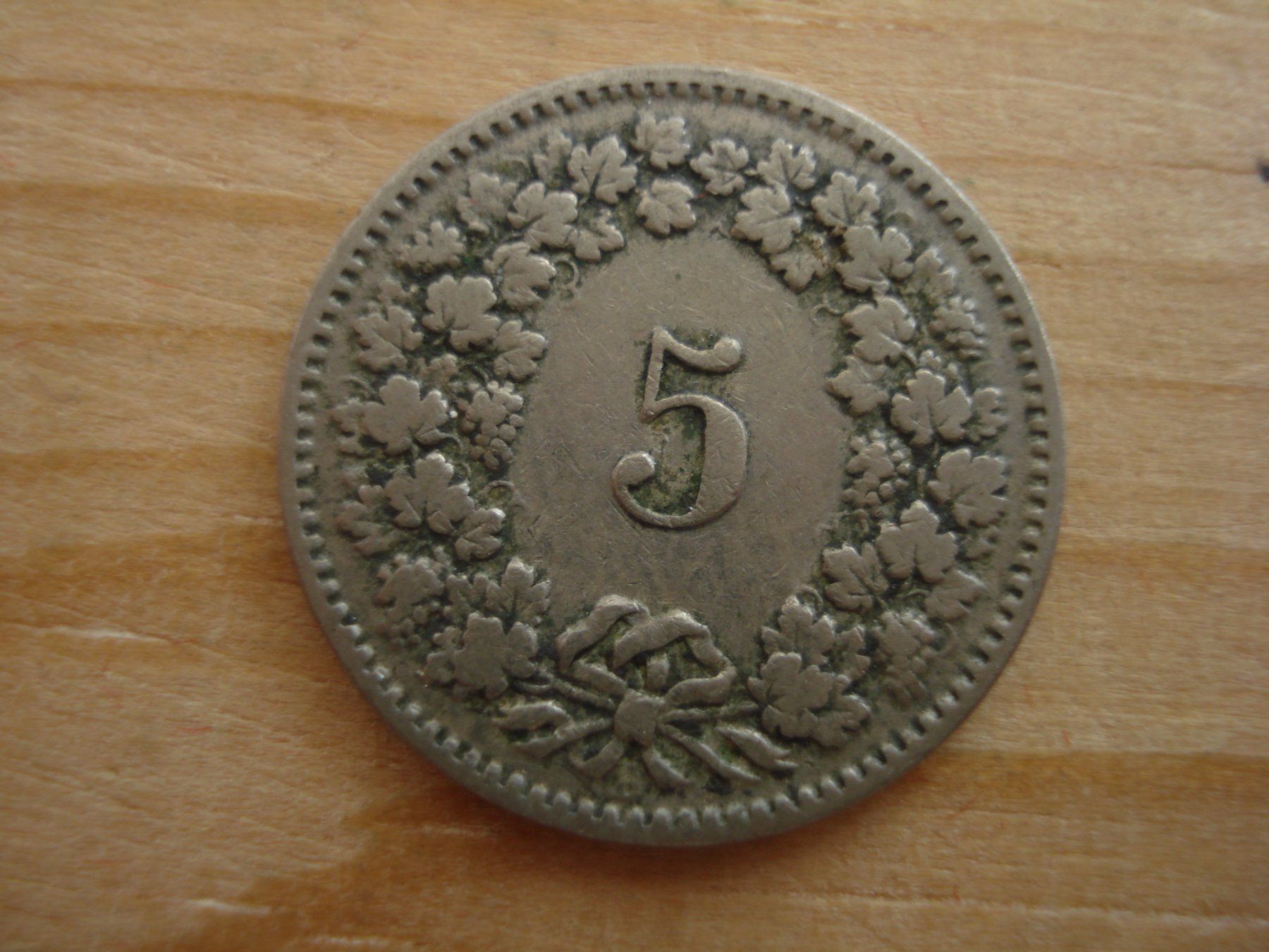 Alle Münzen: (S1) 5 Rappen 1901 – Gebraucht aus Erlach von Net-Coins 1