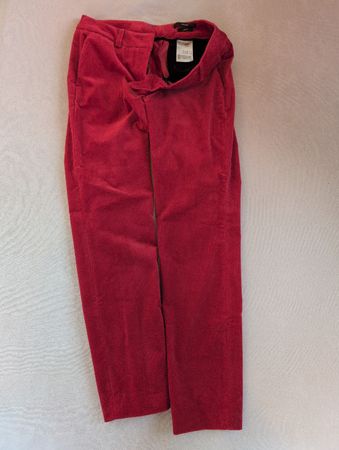 Windsor Cordhosen, Gr. 36, Rot - Slim Fit, neu made in EU