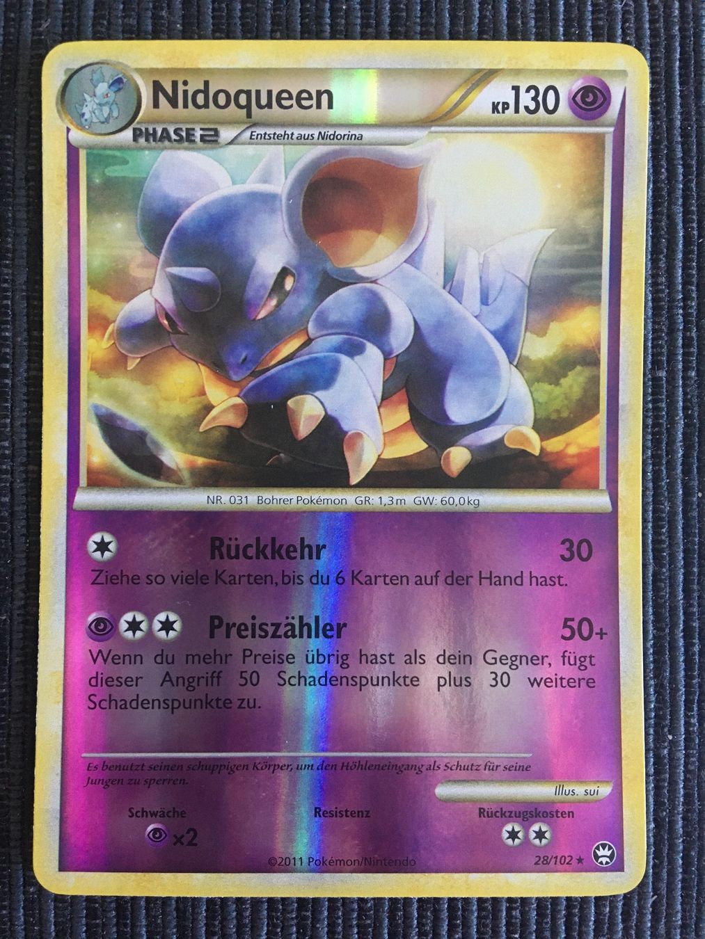 Pokémon Carte collezionabili: Pokemon Nidoqueen Reverse Holo HS Triumph 2009 – Nuovo (secondo la descrizione) da Wabern venduto da Collectfun