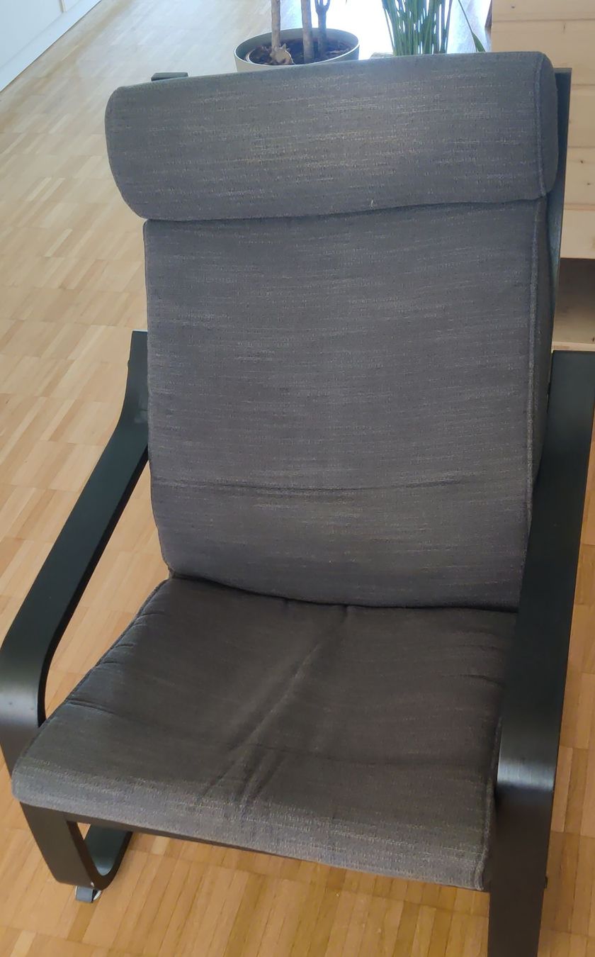 Fauteuils: Sessel dunkelgrau Holzgestell – D'occasion à Sursee par mikers96