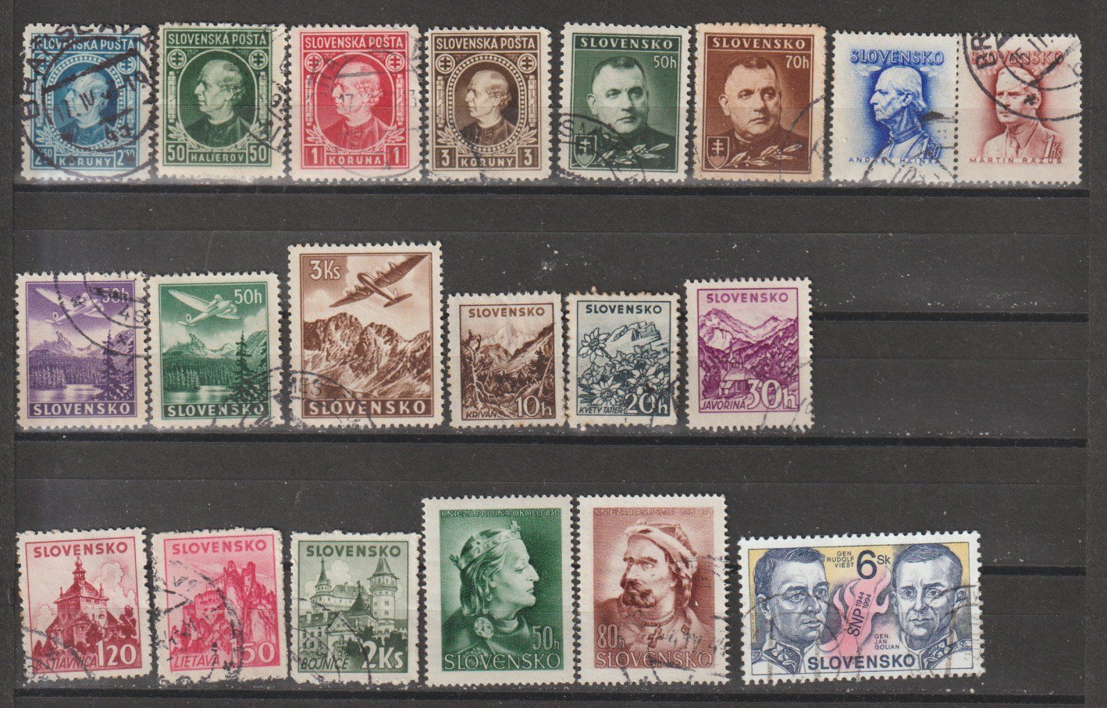 Alle Briefmarken: Slovaquie lot divers – Gebraucht aus Crans-Montana von kira56