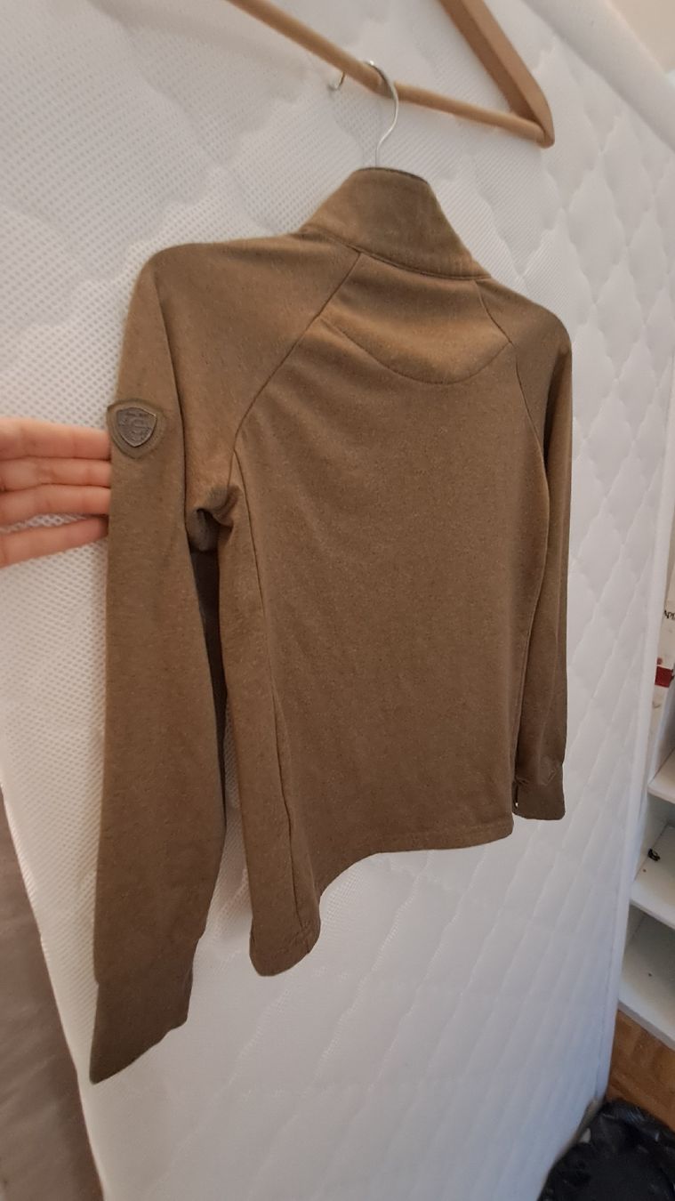 Pullover & Sweatshirts: Pull Cavalliero équitation 140/146 marron clair  avec strass – Gebraucht aus Bernex von Dariafr 4