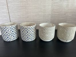 DRINGEND! 4 Pflanzenübertöpfe aus Keramik