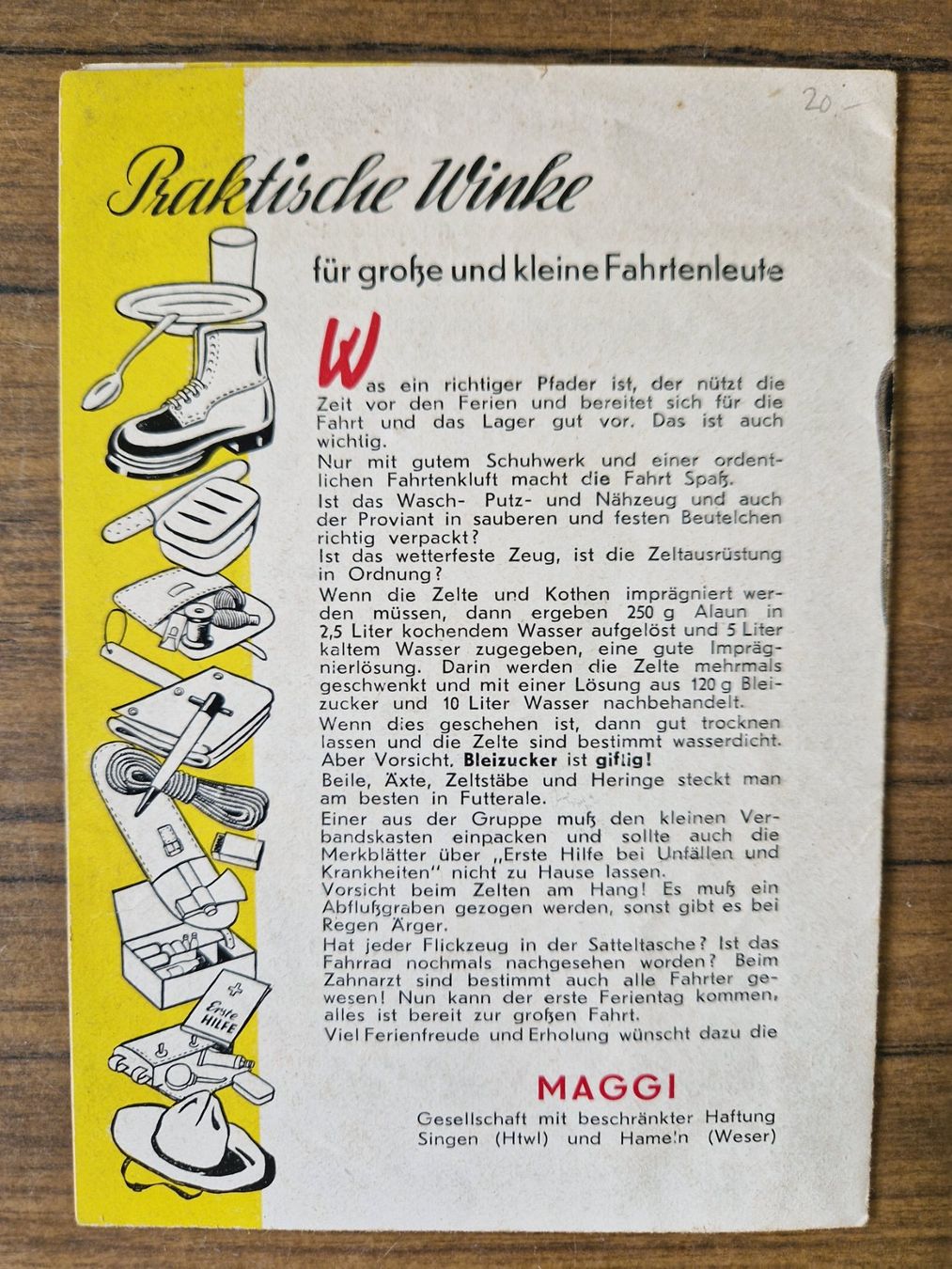 Documenti: Prospekt Werbung Maggi antik – Usato da Mörschwil venduto da lindaswunderkiste 2