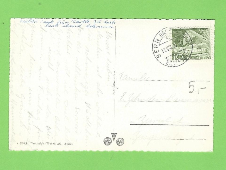 Cartoline postali: Murten. Mittlerer Brunnen u. Berntor – Usato da Zürich venduto da t24_de 1