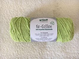 Re-Cotton Gründl Garn 100g~150m NS.4-5 kiwi 5 stricken häkel