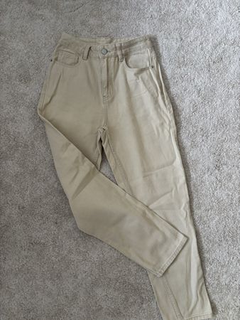 Shein Mom Jeans Beige, Groesse 27, Laenge 32, Baumwolle