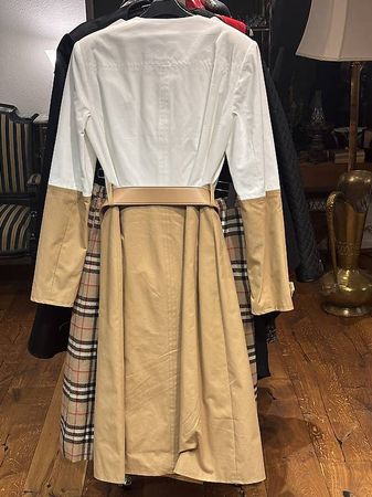 Elisabetta Franchi Trenchcoat beige/weiß M-L