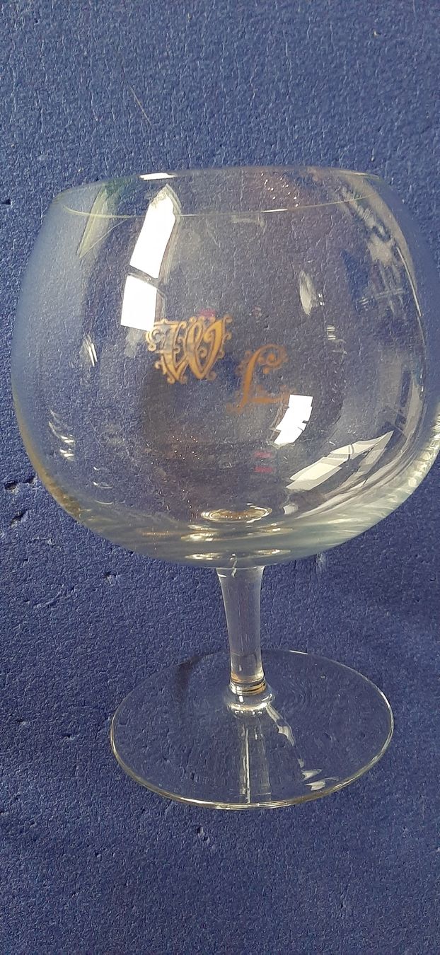 Gläser: 5 Stück edle Cognac-Schwenker mit Goldinitialien WL – Gebraucht aus Zuzwil SG von alfaromeo159ti 1
