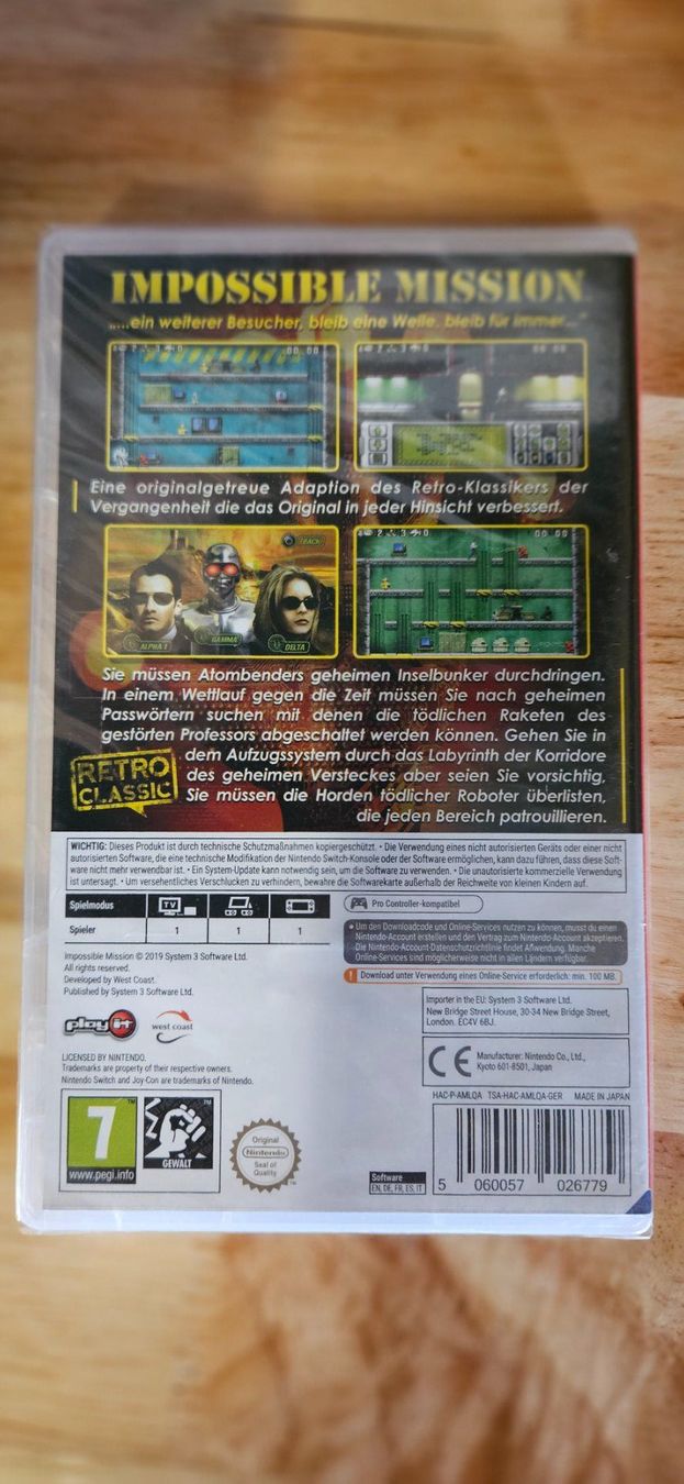 Nintendo Spiele: Switch - Impossible Mission - OVP – Neu und originalverpackt aus Rohrbach von Emiflo 1