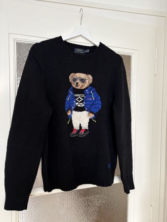 Ralph lauren wool mountain bear sweater size M