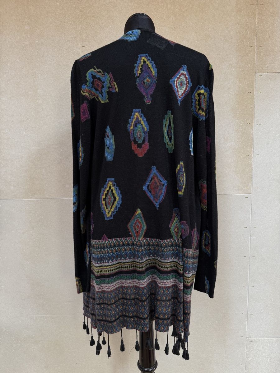 Desigual Vestes: DESIGUAL leichte Strickjacke schwarz gemustert Grösse M  – D'occasion à Winterthur par ninanill 1