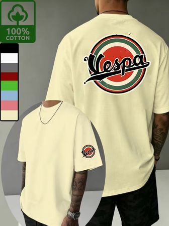 Vintage T-Shirt Vespa Farbe Aprikose XXL