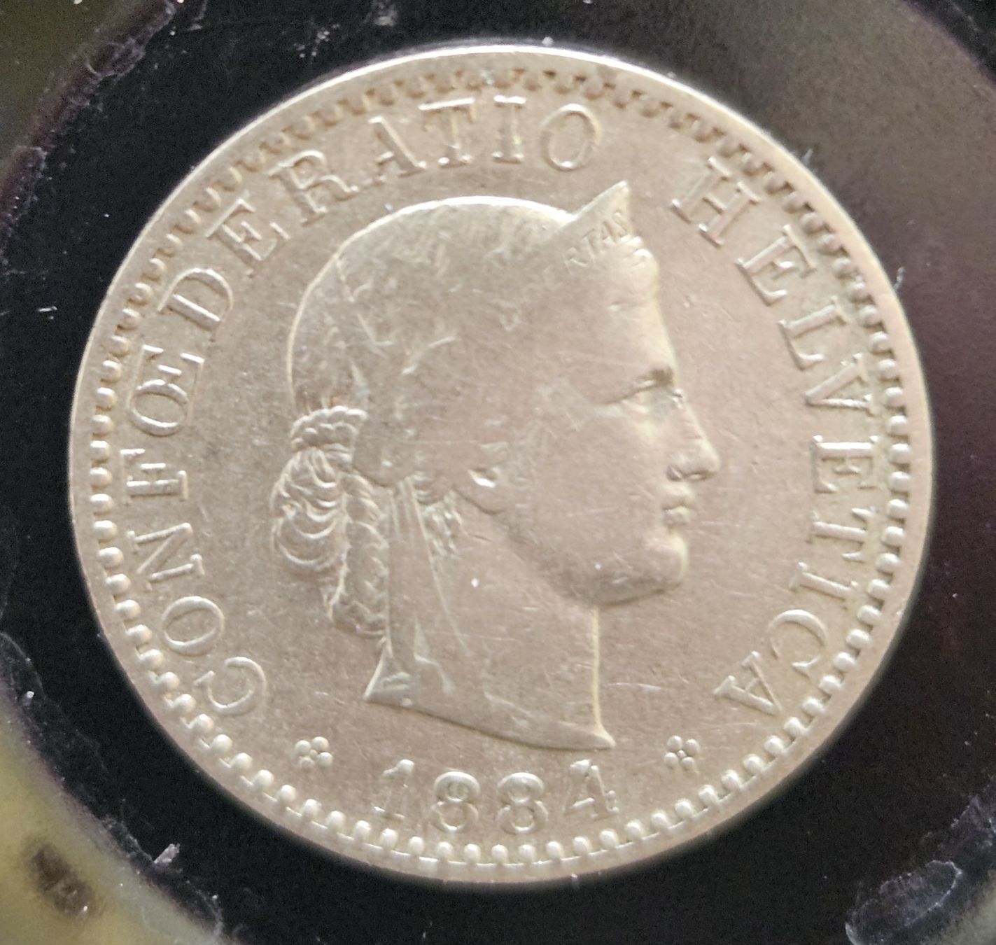 Tutti le monete: 20 Rappen Münze 1884 – Usato da Thun venduto da Engel114 1