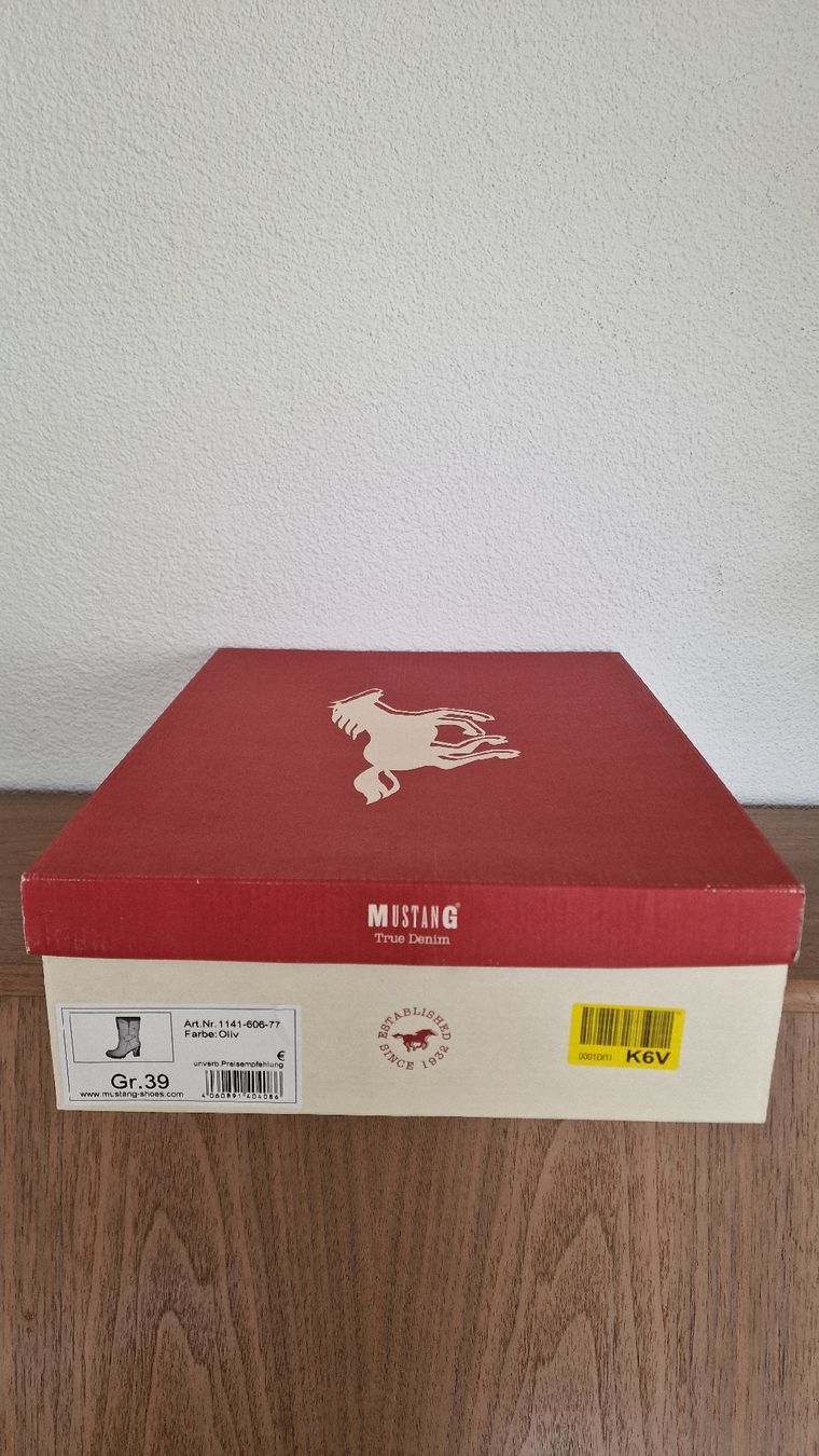Mustang Scarpe da donna: Mustang Stiefel Gr. 39 oliv – Nuovo (secondo la descrizione) da Zofingen venduto da stm_dl82 7
