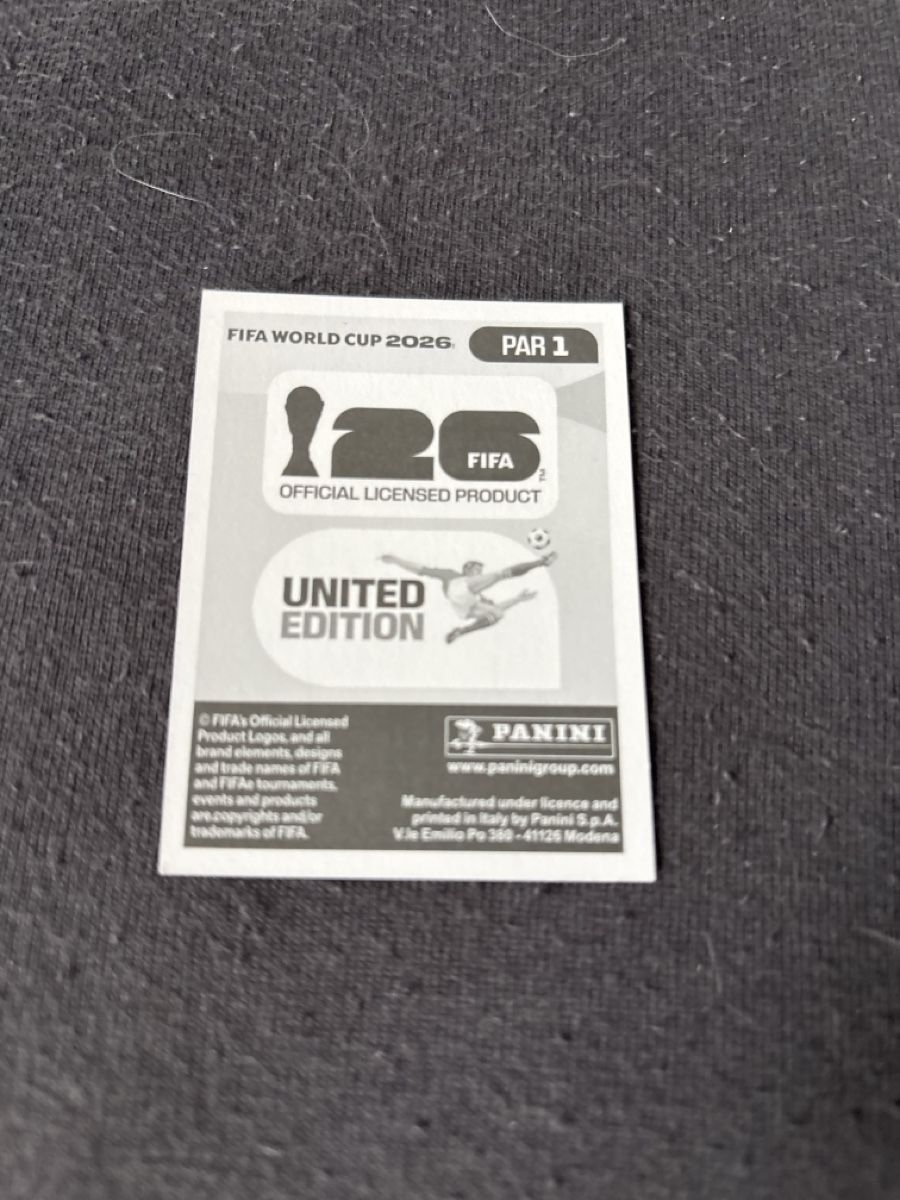 Panini Sammelbilder & Trading cards: Panini Bild PAR1 – Neu und originalverpackt aus Rechthalten von Thierry_89 1
