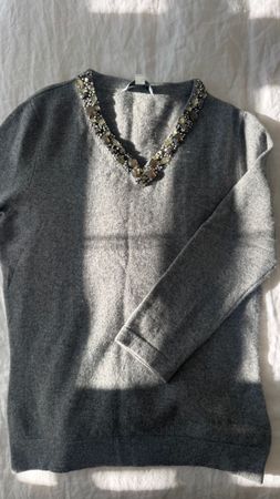 Peter Hahn Kaschmir Pullover, Grau, Grösse 38