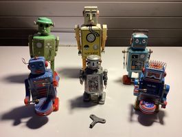 Coole Vintage "BLECH ROBOTER“ Sammlung