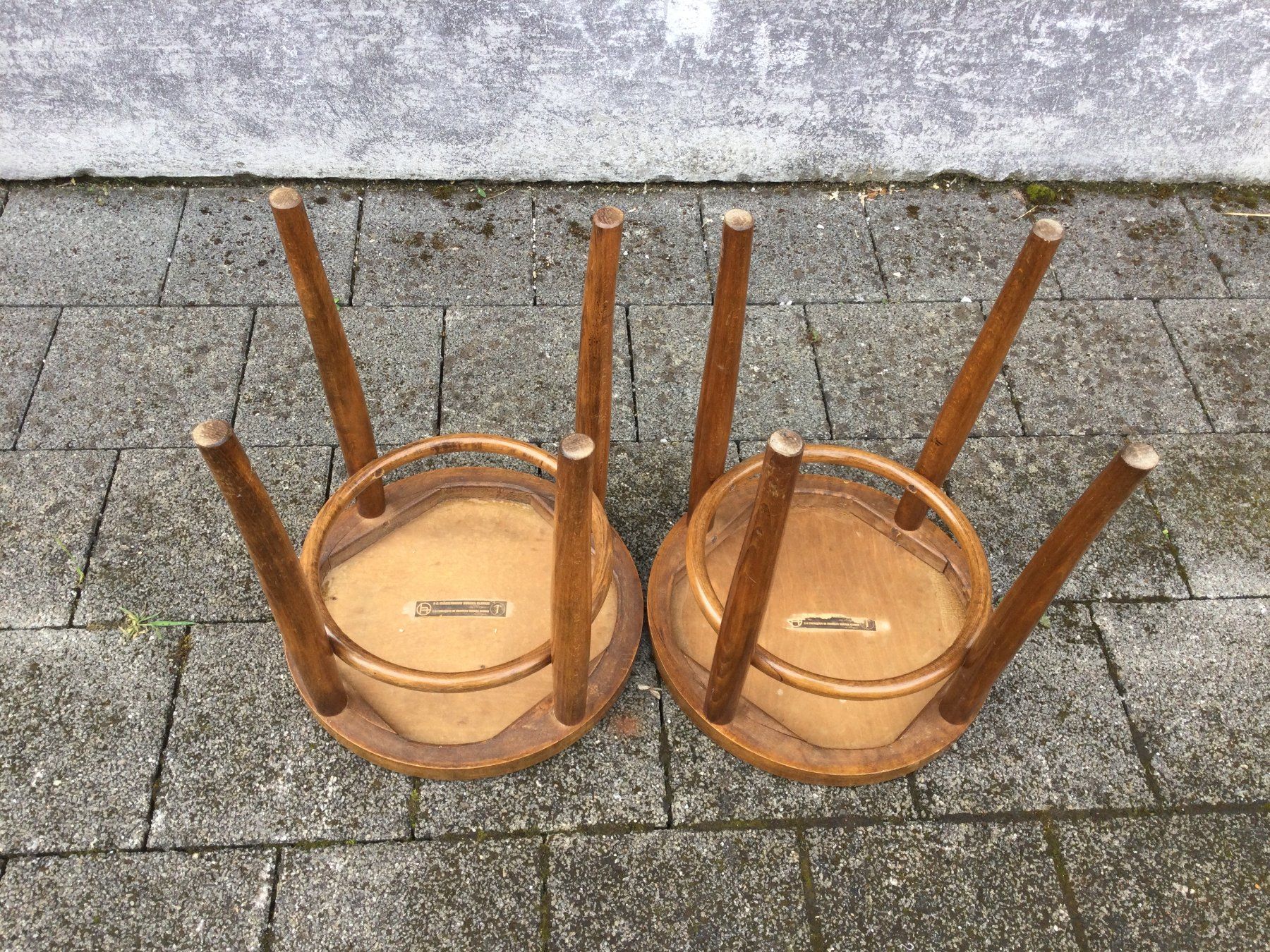 Horgen Glarus Sgabelli: Antike Horgen Glarus Hocker Bugholz Vintage – Usato da Wangen SZ venduto da kuriosum12 5