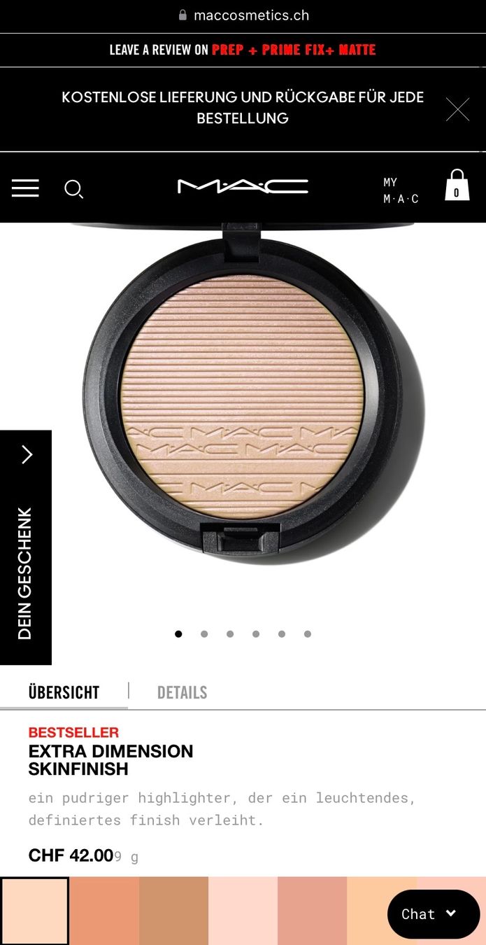 Mac Cosmetics Make-up: MAC DOUBLE-GLEAM HIGHTLIGHTER,LADENPREIS CHF42.-, NEU – Nuovo e nell'imballaggio originale da Zürich venduto da deruja 7