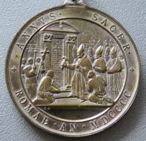 Medaillon zum Jahrhundertwechsel, Vatikan Rom 1900