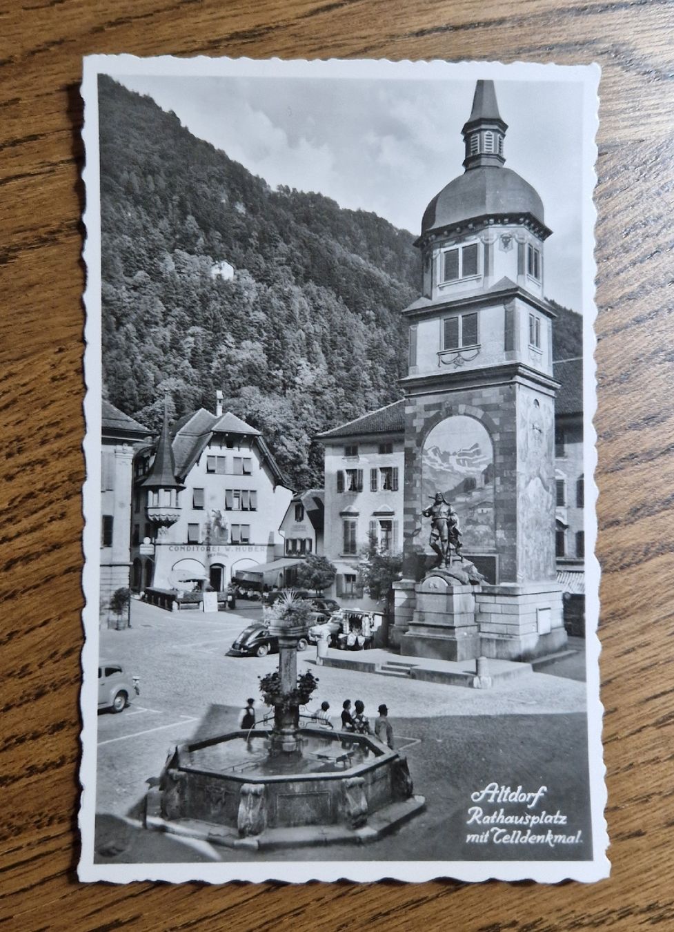Cartoline postali: Altdorf Rathausplatz – Usato da Ebikon venduto da Donar50