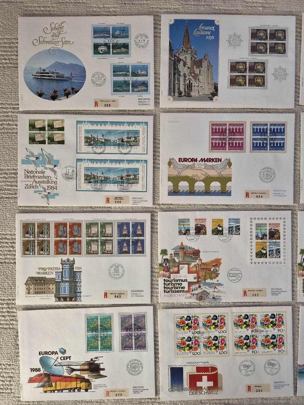 Alle Briefmarken: 19 Gross-FDC – Neu (gemäss Beschreibung) aus Moosseedorf von wau69 1