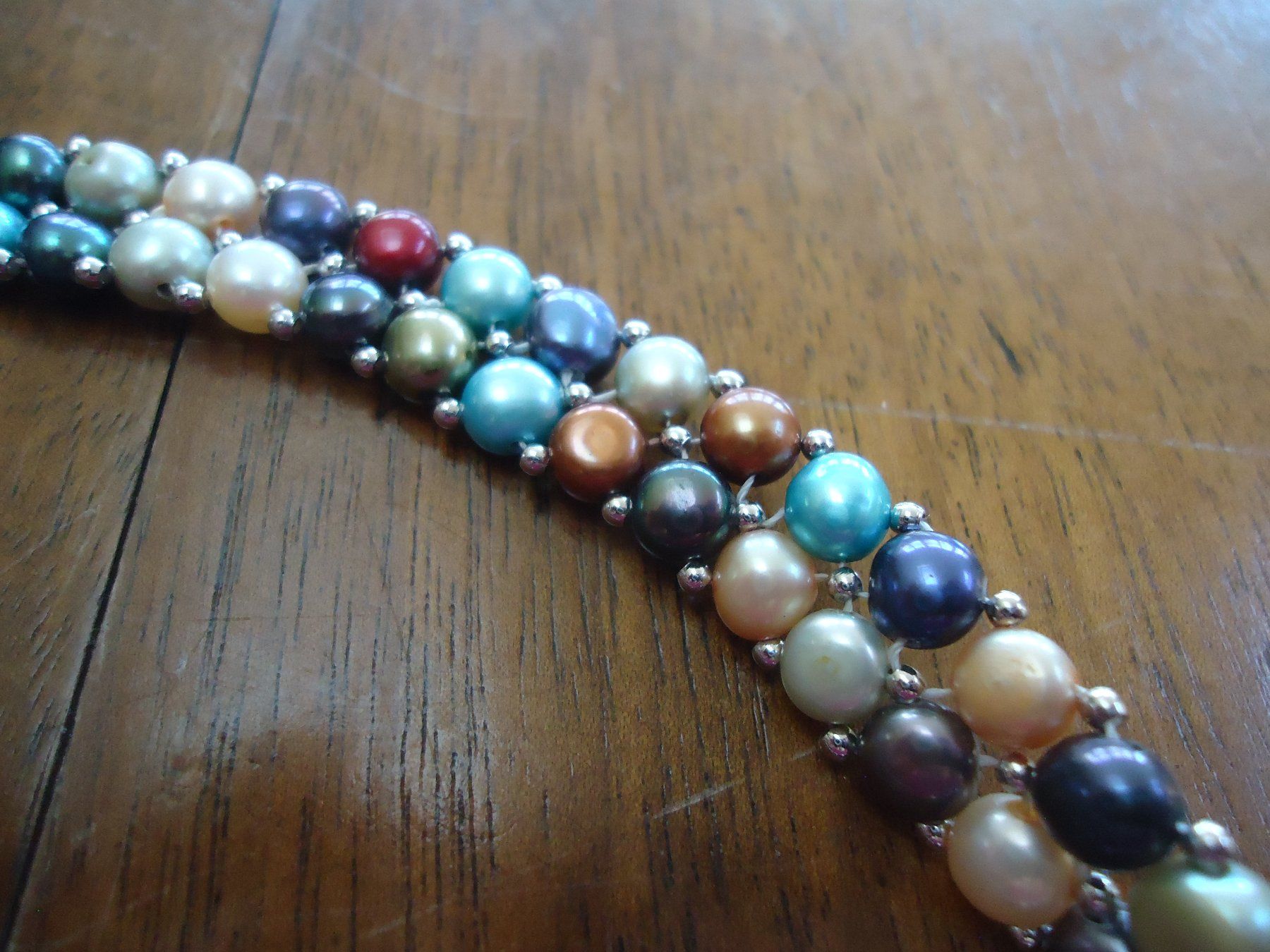 Catenine: Collier "tour de cou" en perles multicolores – Nuovo (secondo la descrizione) da Vessy venduto da mafabe 1