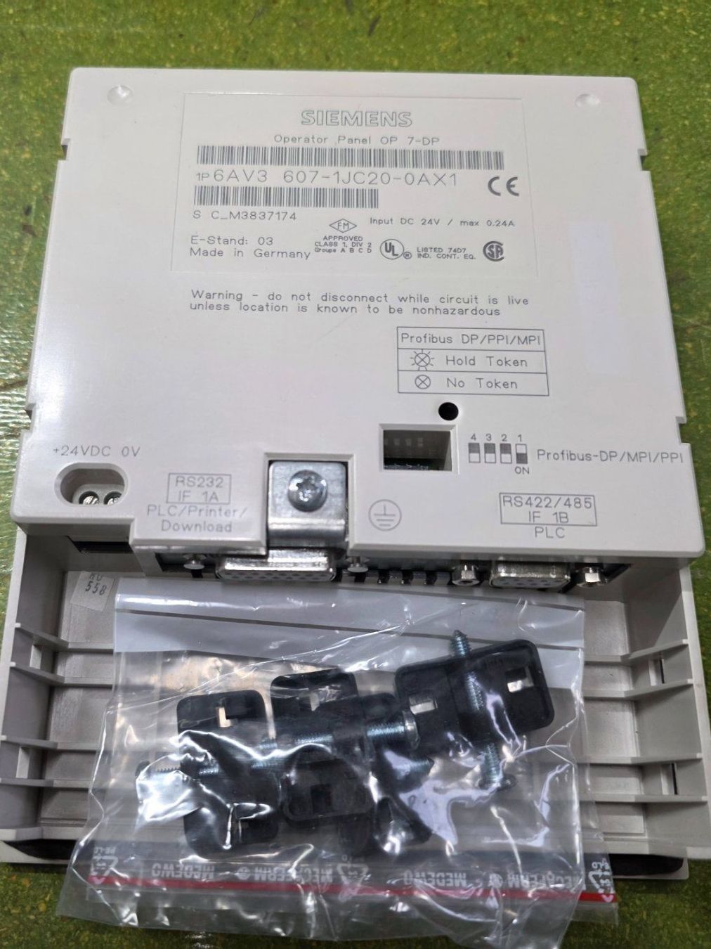 Siemens Componenti elettronici: Siemens Simatic OP7-DP Panel Display – Usato da Staufen venduto da Perskin 1