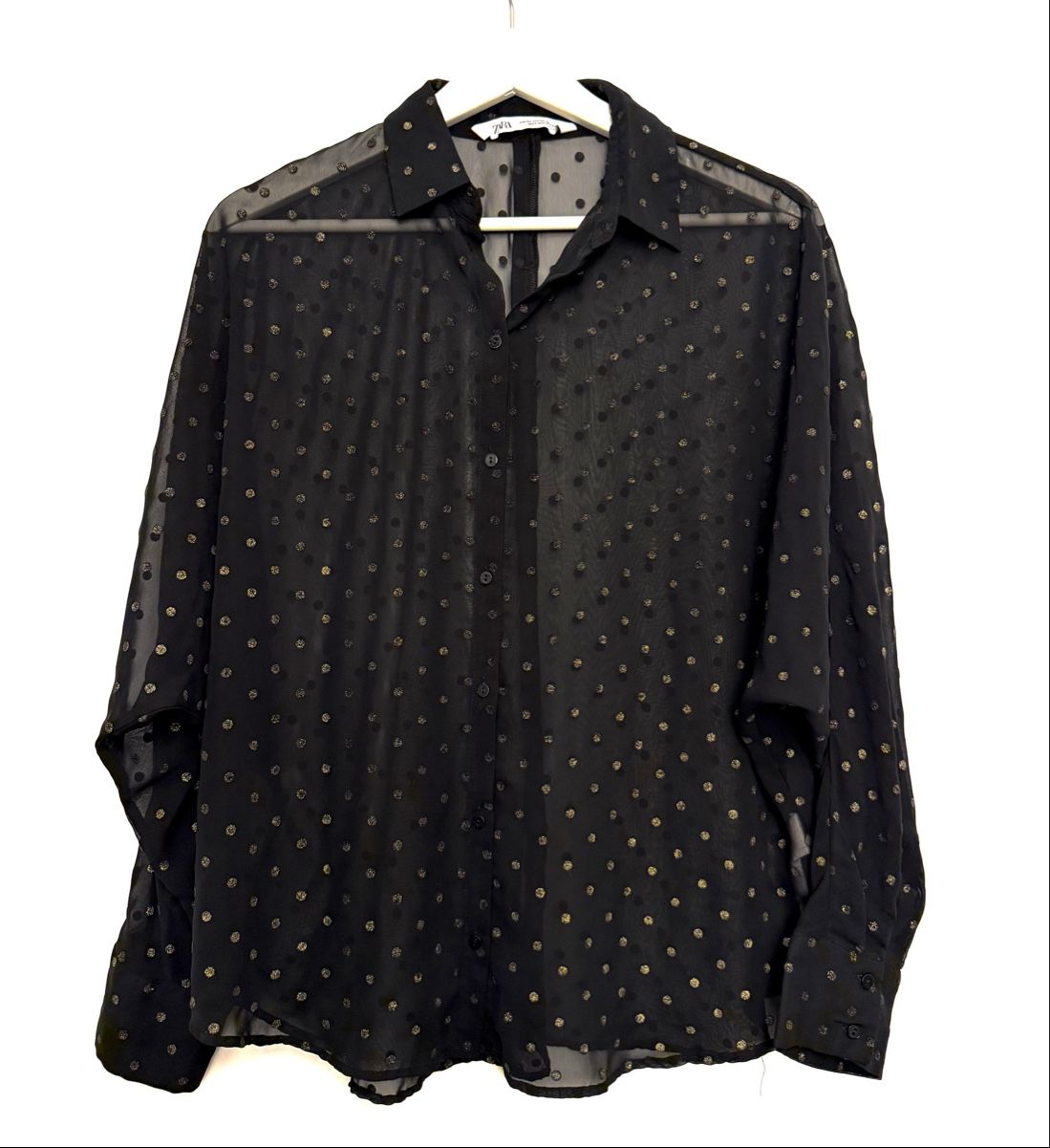 Zara Camicette: Sheer black blouse – Nuovo (secondo la descrizione) da Meggen venduto da nik_5g2v 1