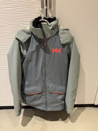 Helly Hansen Skijacke Grau/Orange, Grösse 164 - Top Zustand