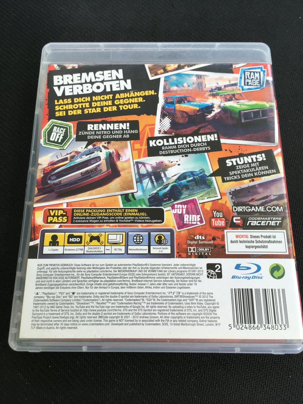 Sony Jeux: Dirt Showdown - Playstation 3 / PS3 – D'occasion à St.Gallen par Punktchen01 1