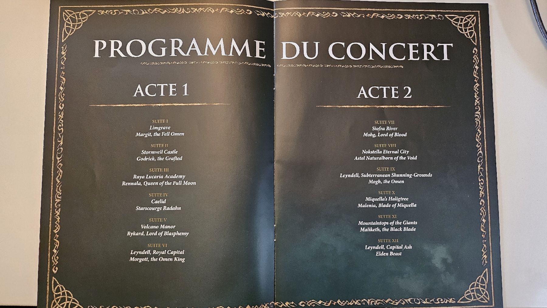 Libri: Programme concert Elden Ring Symphonic Adventure – Usato da Morges venduto da ric_sh6k 1