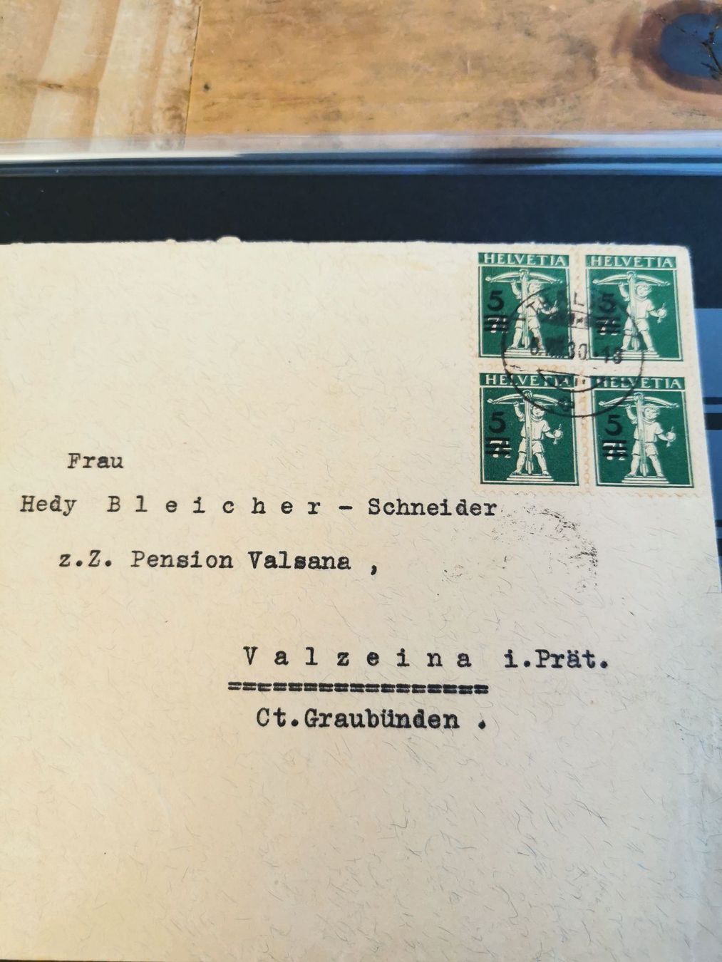 Tutti i francobolli: (am112) 181 4er Brief kat:120.- – Usato da Buttikon SZ venduto da Mstrubeli 3