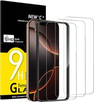 NEW'C 3 Stück Panzerglas für iPhone 17, 17 Pro