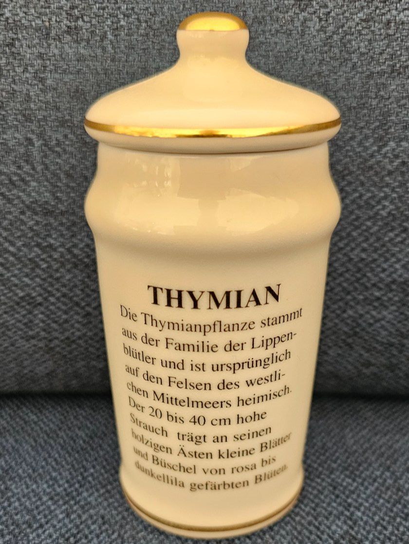 Contenitori & Simili: M.J.HUMMEL - Gewürzdose: THYMIAN – Nuovo (secondo la descrizione) da Geuensee venduto da JeMaUrPe 1