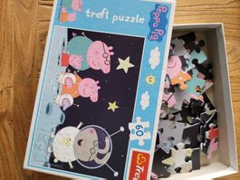 Peppa Pig Trefl Puzzle Weltall 60 Teile