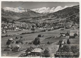 Ansichtskarte Ebnat-Kappel mit Schindelberg + Churfirsten