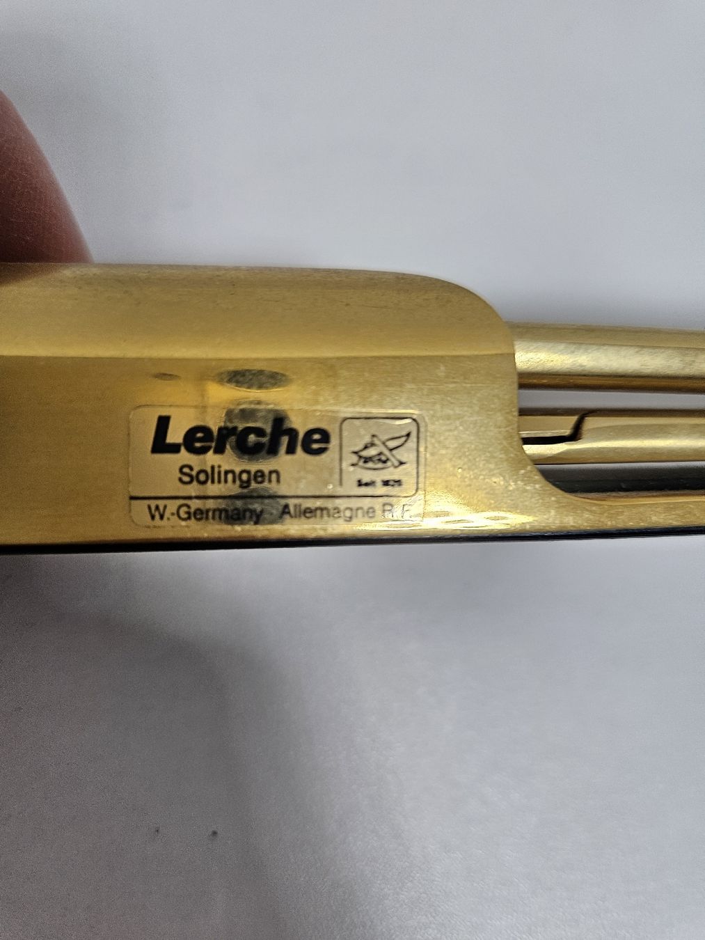 Solingen Alle Werkzeuge: Lerche Solingen Schere und Feile Set goldfarben  – Gebraucht aus Schlieren von Bestleo 3