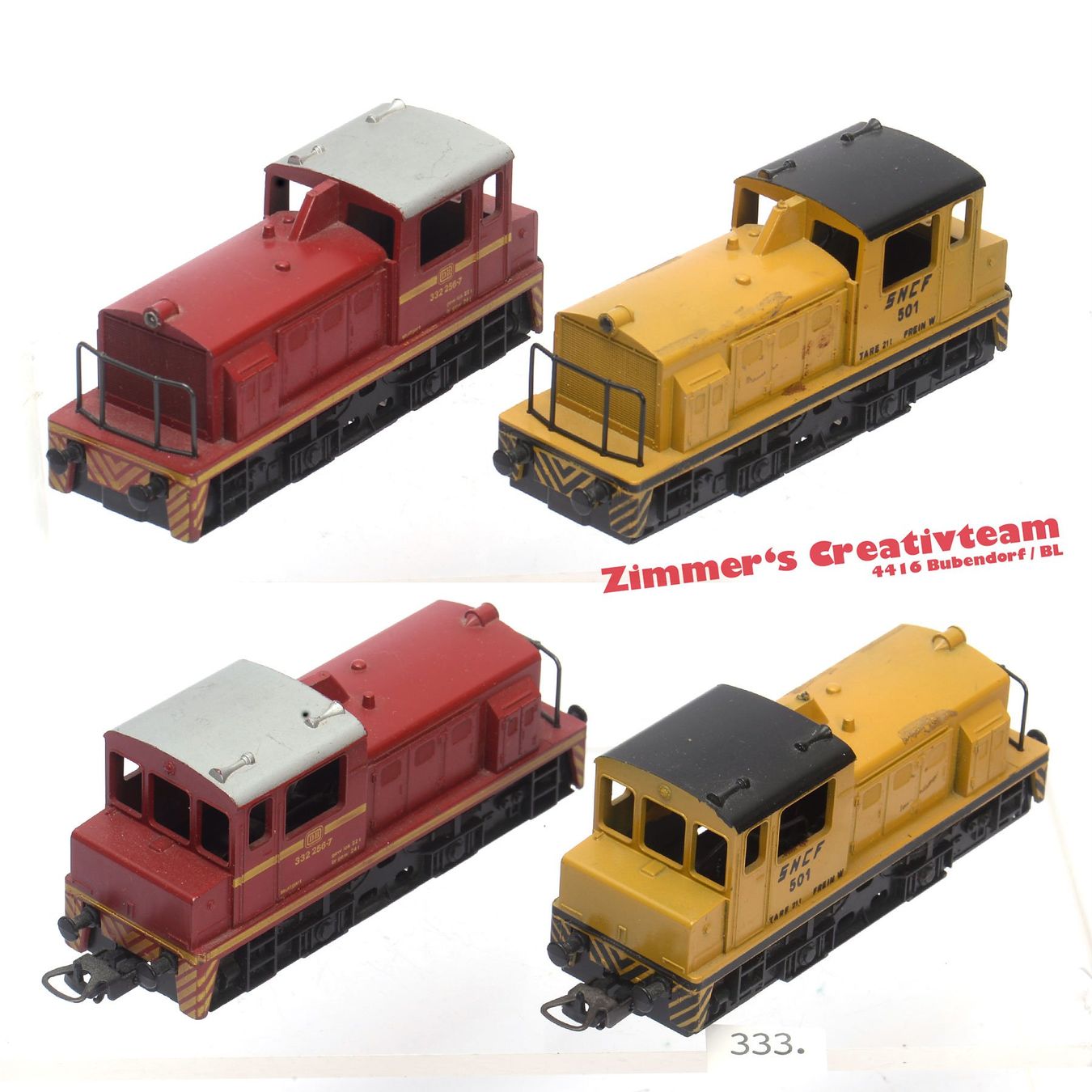 Lima Modellini di ferrovie: 2 LIMA Rangierlok SNCF / DB, , H0, GS – Usato da Bubendorf venduto da zimmers_creativteam