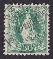 74E, Stehende Helvetia mit Vollstempel WILDERSWYL BE