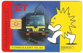 Telefonkarte Niederlande CRD-002.01 RET Combikaart Eisenbahn