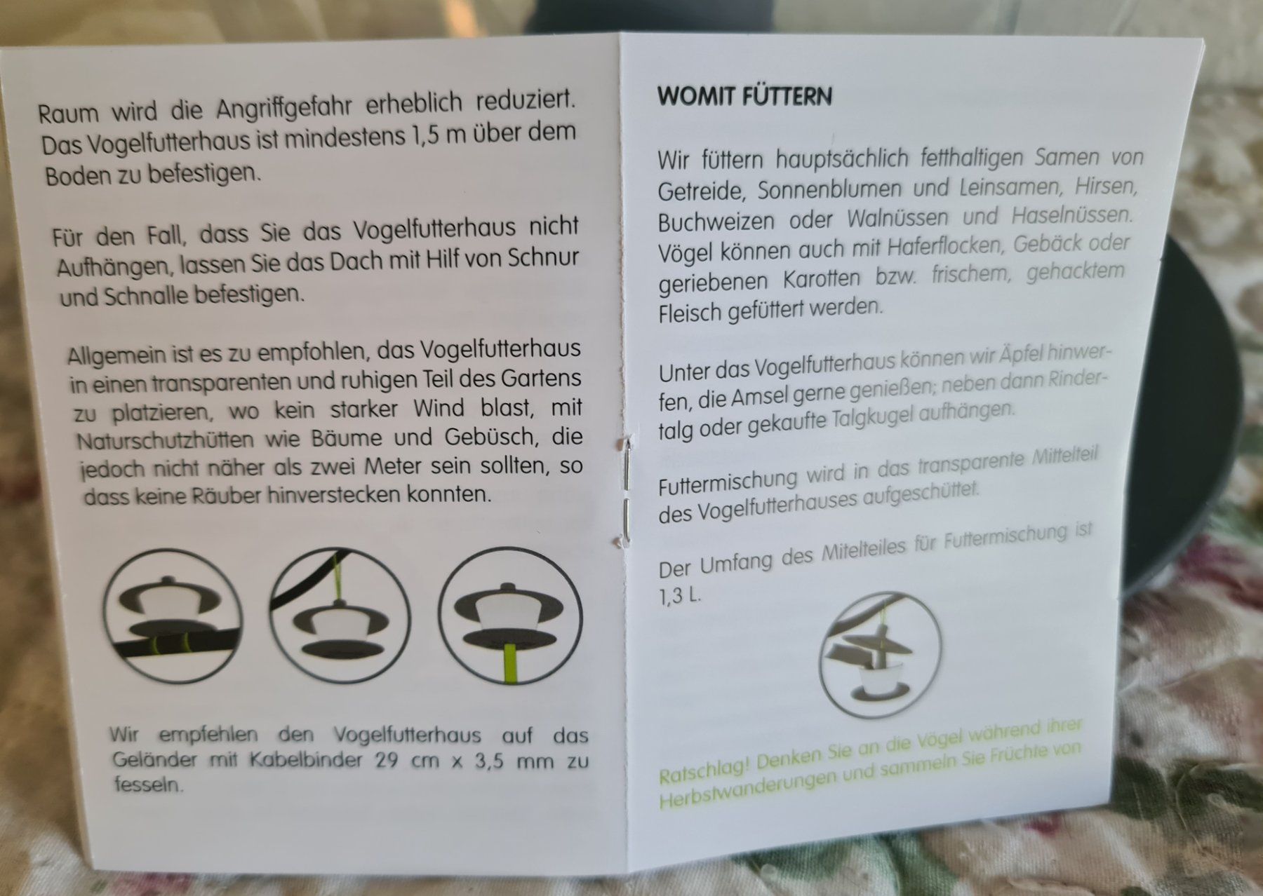 Vogelhäuser: Vogelhäuschen/Vogelfutterhaus Kunststoff grau – Neu und originalverpackt aus Winterthur von bibummi 4