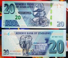 Zimbabwe 20 Dollars Serie AF UNC _1