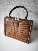Vintage Handtasche Krokodil Leder
