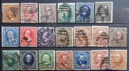 USA ex. Kat. 65-110 gest.1890/95 Kat. 254 Euro